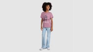 Футболка с рисунком Ss Big Girls S-xl Levi's, Lilas Levis - Pink