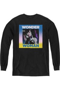 Футболка Wonder Woman 84 Wonder Duo с длинным рукавом для молодежи Gildan, черный