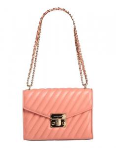 Сумка MICHAEL MICHAEL KORS стеганая на цепочке, лососево-розовый