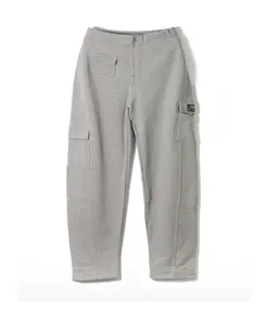 Серые плотные махровые спортивные брюки изогнутой формы Ganni, серый