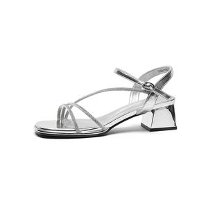 Сандалии с одним ремешком женские JOSINY, Silver