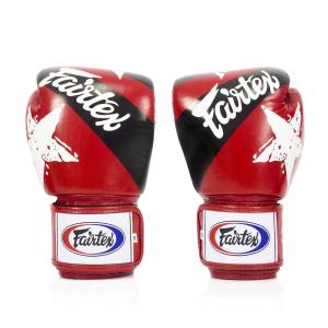 Перчатки Fairtex Universal Gloves Tight-Fit Design-Nation Prints Collection, красный