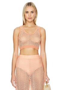 X revolve британский укороченный топ Agua Bendita, оранжевый