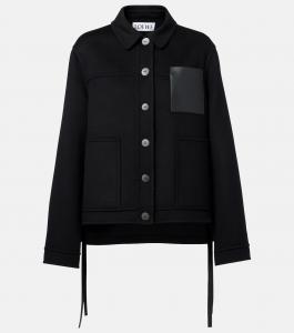Куртка из шерсти и кашемира Loewe, черный