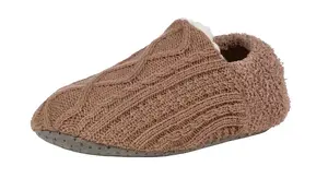 Женские вязаные тапочки Northeast Outfitters Cosy Cabin с бриллиантами, серо-коричневый