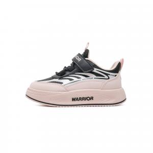 Мужские спортивные ботинки Synthetic Leather Cushioning, износостойкие низкие женские повседневные ботинки для детей WARRIOR, черный/розовый