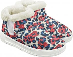 Quxjehoe Женские зимние снегоступы с теплой пушистой подкладкой, удобные ботинки, противоскользящие, водонепроницаемые, для улицы, с белой подошвой, размеры 6-13,5