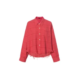 R13 Женская красная рубашка