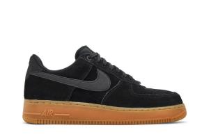 Кроссовки Nike Air Force 1 07 LV8 Suede 'Black Gum', черный