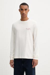 Хлопковый лонгслив Guess Jeans, бежевый