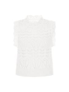 DreiMaster Белый женский пуловер