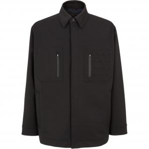 Куртка-рубашка Ff Moif для катания на лыжах Fendi, черный