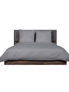Постельное белье из микрофибры класса люкс, однотонное серое COFI 1453, 140 x 200 см