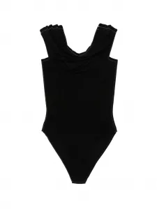 Драпированный боди Norma Kamali, черный