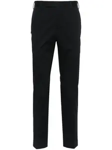 Узкие брюки со складками PT Torino, синий