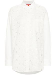 La DoubleJ кружевная рубашка Better Than Your Boyfriend's, нейтральный цвет