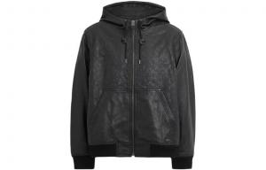 COACH Кожаная куртка мужская черная