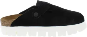 Женские мюли Birkenstock Boston с массивной подошвой, черный