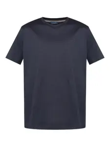 Хлопковая футболка с вышитым логотипом Paul & Shark, черный