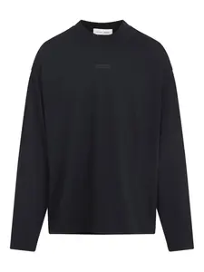 Лонгслив с логотипом на пластине FEAR OF GOD ESSENTIALS, черный