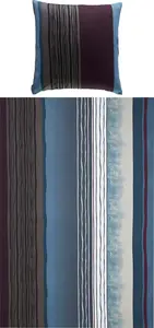 Постельное белье синий-антрацит 1x 135x200 см + 1x 80x80 см REDBEST