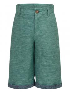 Шорты из льна и хлопка ETRO KIDS, зеленый