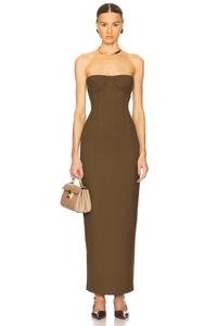 Платье в деловом стиле Helsa, dark olive