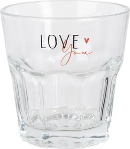 Стакан для воды Clayre & Eef 200 мл, прозрачное стекло Clayre&Eef