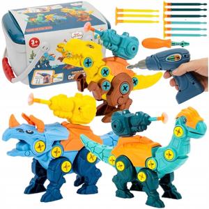 Строительные блоки Динозавры Сборочный набор Отвертка Отвертка Dino Bajkowy Kuferek