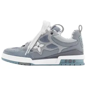 Низкие скейтборд кроссовки Skate мужские Gray LOUIS VUITTON, серый