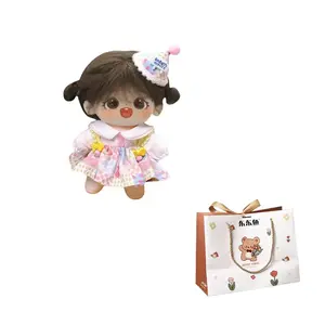 Милый пушистый хлопковый плюшевый кукла с съемными косточками для персонализации высота 20см Happy Fish