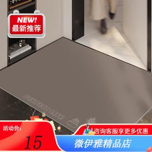 Y U-LIVE Ковер 70х100 см из ПВХ, водонепроницаемый и грязеотталкивающий, с рисунком суккулентов, для прихожей