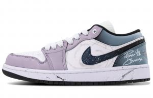 Jordan Кроссовки для скейтбординга Air 1 из синтетической кожи с термоизоляцией, низкие, унисекс, синий