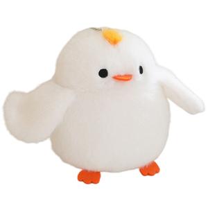 Милые игривые куклы птички на плече плюшевый кулон высота 13см Tak Bebe, белый