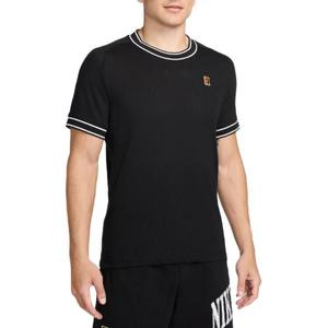 Теннисная рубашка мужская COURT HERITAGE черная Nike, черный