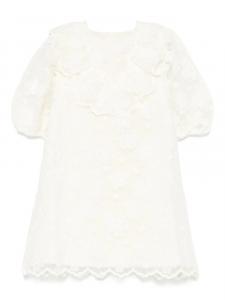 Tartine Et Chocolat платье с цветочной вышивкой, белый