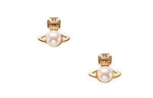 Женские жемчужные серьги-гвоздики Vivienne Westwood