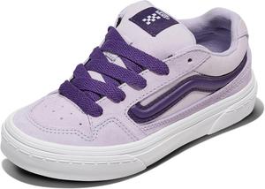 Vans Unisex-Child Caldrone Shoe | Модель для мальчиков и девочек, низкие модные кроссовки, массивный ретро-стиль, 2-Tone Canvas/Suede Lilac Mist