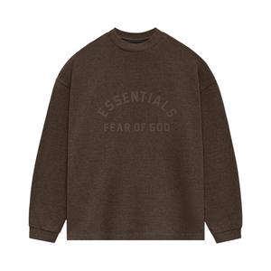 Футболка Fear Of God Essentials Fear of God Essentials Heavy Long-Sleeve Tee, коричневый