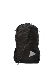 Рюкзак на молнии с кулиской And Wander, черный