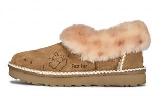 UGG 811 Manufacturing, Женские зимние сапоги с мехом лисы, коричневый