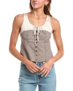 Топ с завязкой на шее 70/21, коричневый