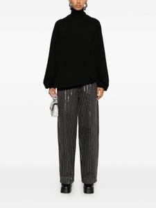 Moschino свитер с логотипом-подвеской, черный