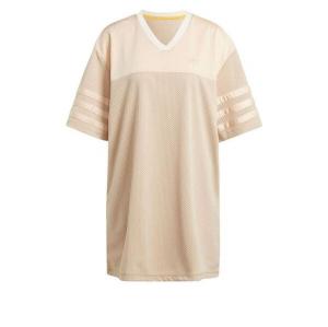 Футболка оригинальное баскетбольное платье Adidas, бежевый