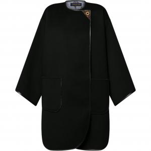 Двустороннее пальто с застежкой-пуговицей Louis Vuitton, черный