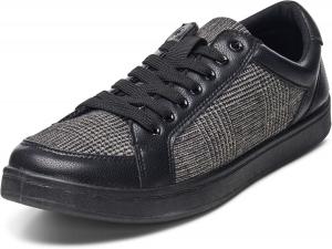 Альпийские швейцарские мужские модные кроссовки David с шнуровкой, низкие ретро теннисные туфли Alpine Swiss, черный