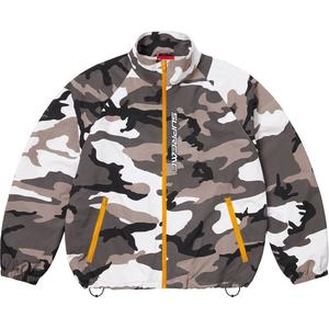 Supreme Контрастная куртка на молнии с застежкой, Snow Camouflage/Snow Camo