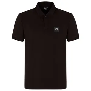 Поло с коротким рукавом EA7 EMPORIO ARMANI Train Visibility St, черный