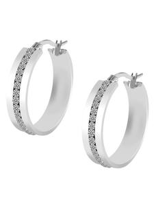 Adeliás Женские серьги - Серьги-кольца из нержавеющей стали серебристого цвета