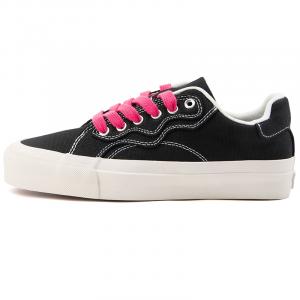 WANSWER Нескользящие, износостойкие, дышащие низкие кроссовки для скейтбординга унисекс, черно-розовые